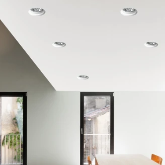 Nova Luce Spotlight <strong>Cosimo</strong>  Hvit Betong Ø 10 cm