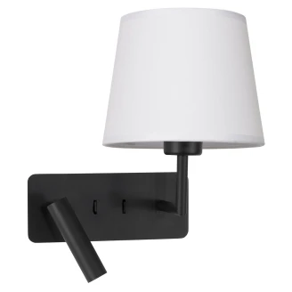 Nova Luce Bordlampe <strong>Savona Ny</strong>  Svart, Hvit