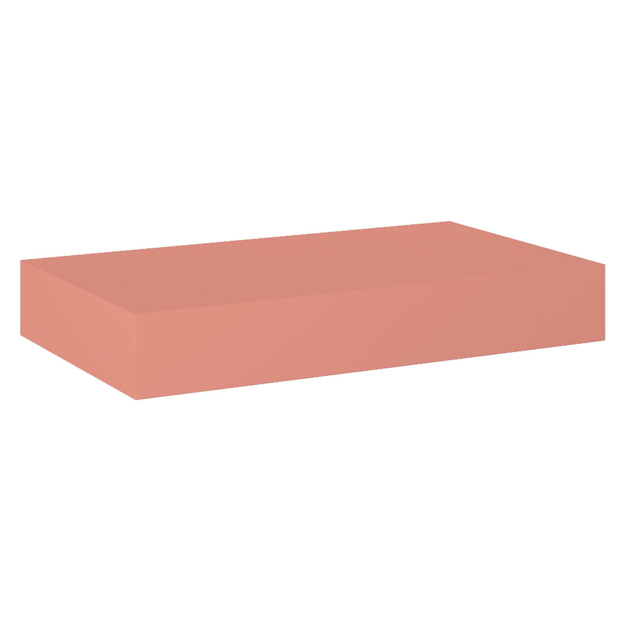 Benkeplate Bloc Rosa Matt XL 80 cm
