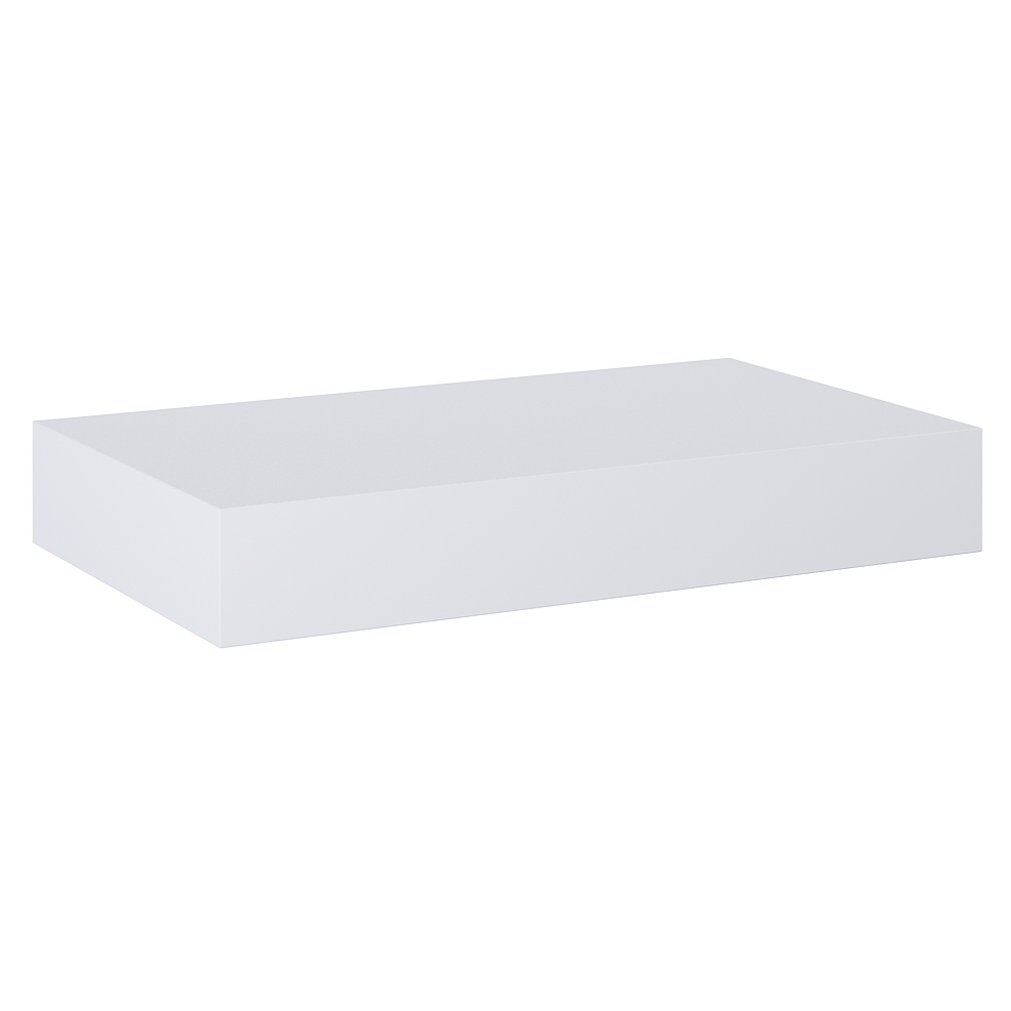 Benkeplate Bloc Hvit Matt XL 80 cm