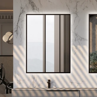 Speil <strong>Lucora</strong>  Svart med Backlit 60x80 cm
