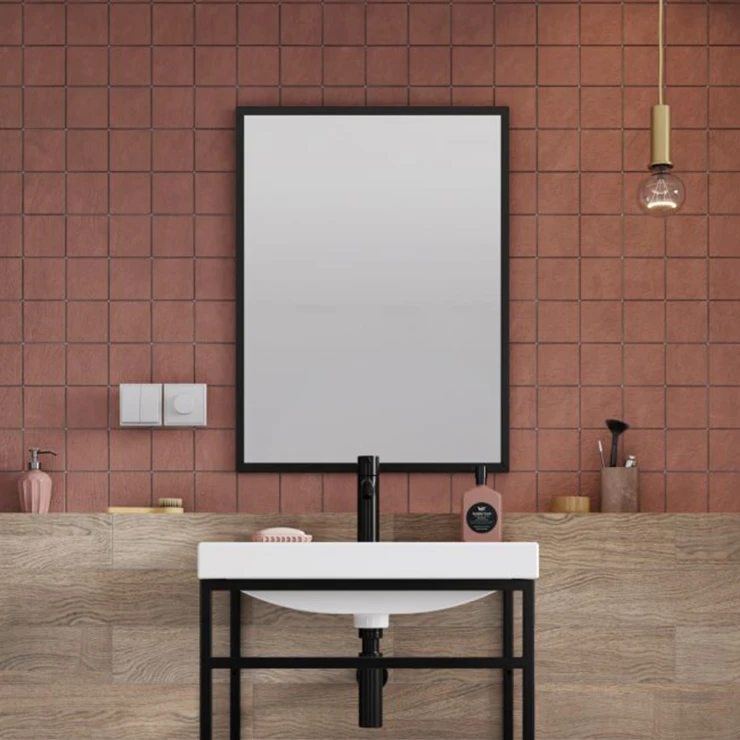 Speil Lucora Svart 50x80 cm