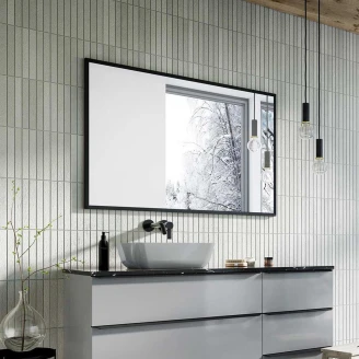 Speil <strong>Lucora</strong>  Svart 120x80 cm