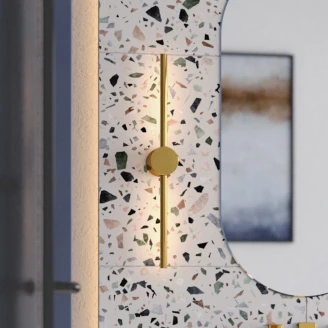 Vegglampe <strong>Zurio</strong>  Gull Blank 60 cm