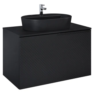 Servantskap <strong>Liryvia</strong>  Svart Matt 90 cm med Benkeplate