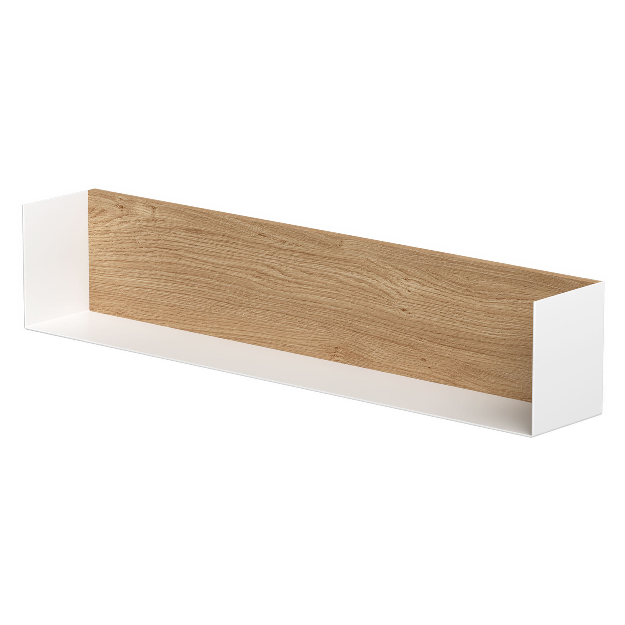 Hylle Norrvi 60 cm Hvit & Tre Light Oak Matt