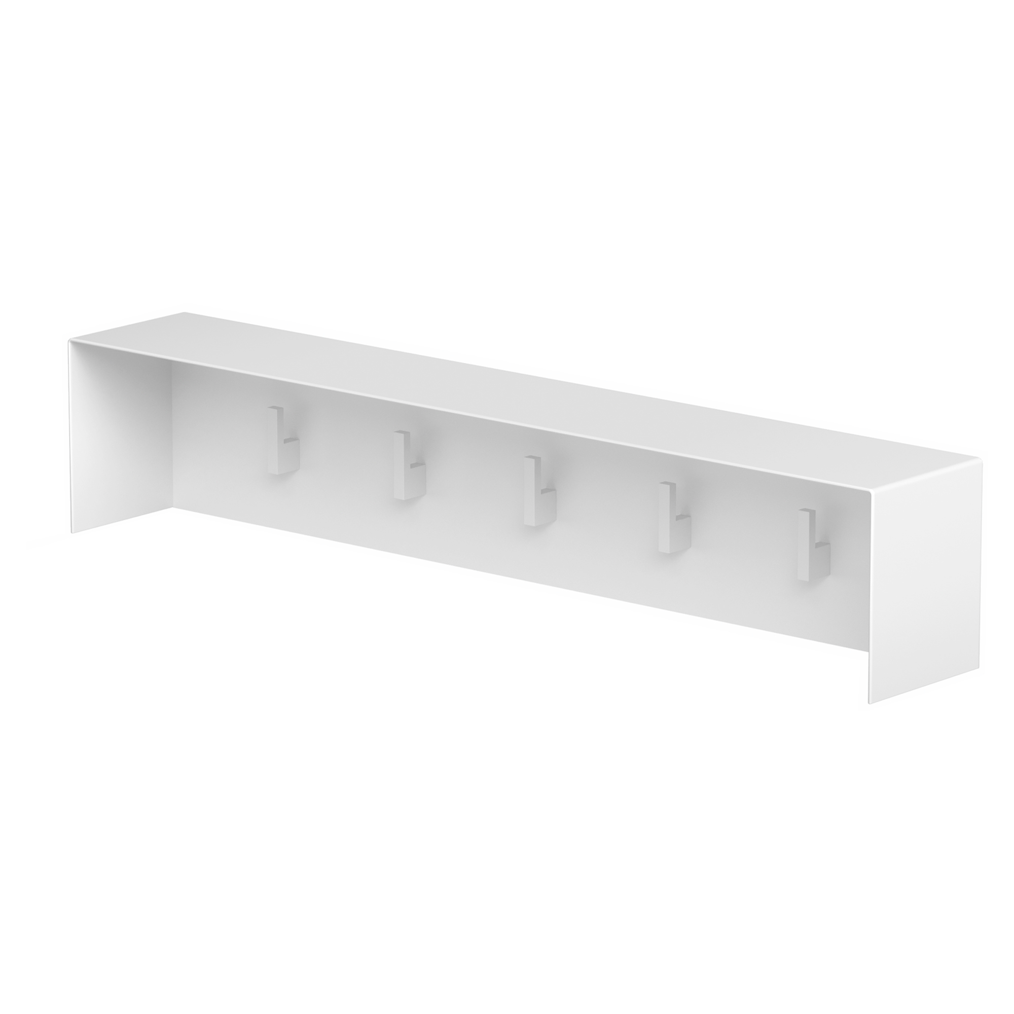 Klesknagg Norrvi 60 cm 5 Krokar Hvit Matt