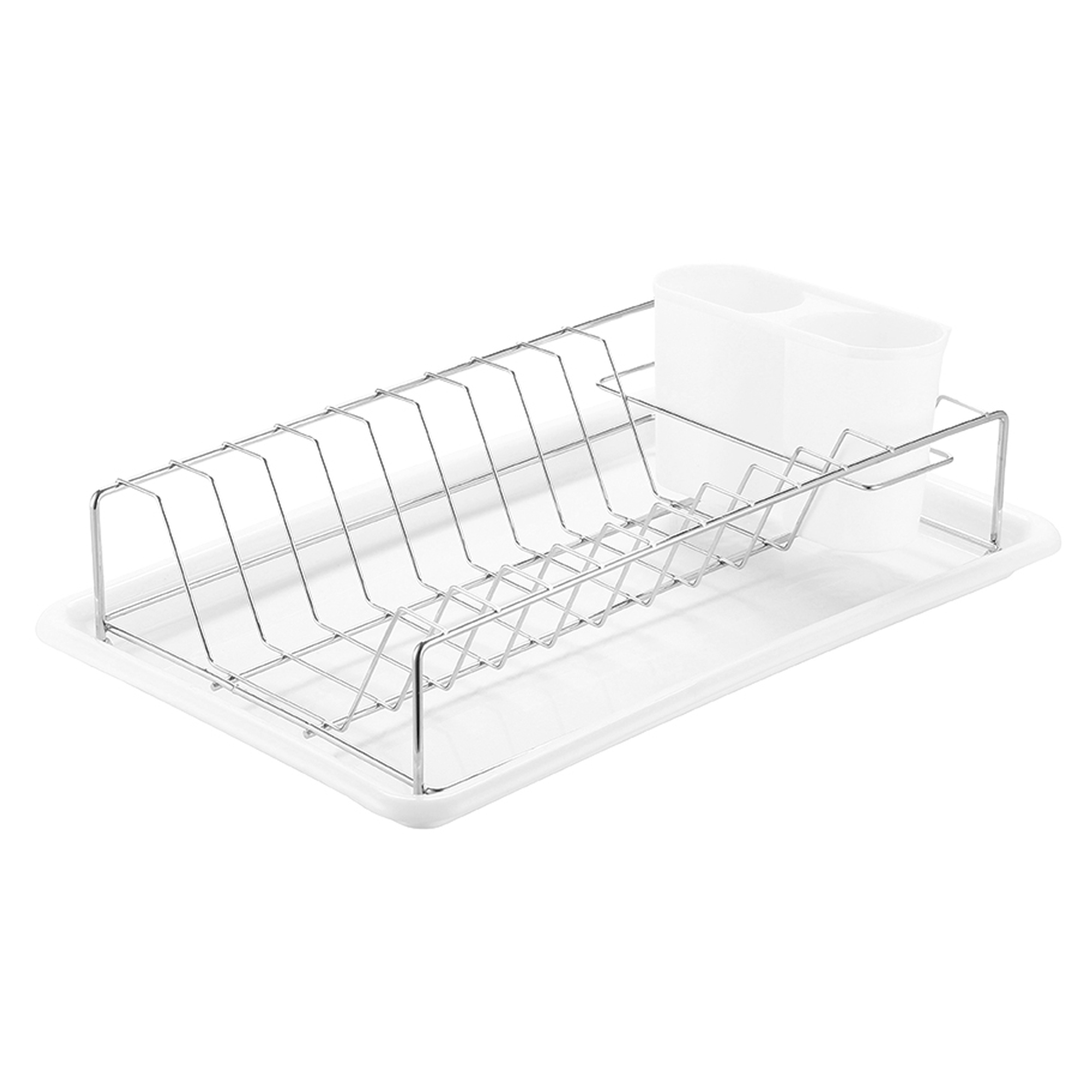 Oppvaskstativ Kitcho Vit-Krom 38x25 cm