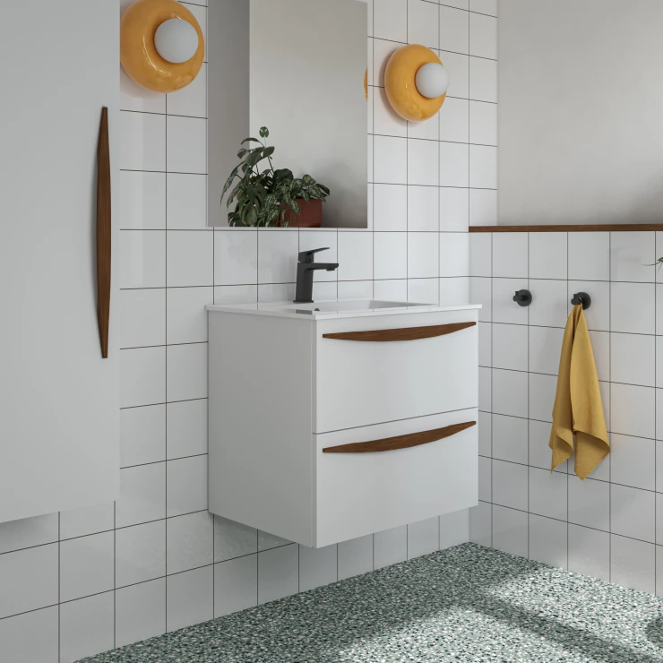 Servantskap Impero Hvit Matt 60 cm med Servant