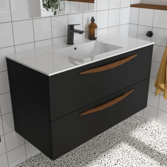 Servantskap <strong>Impero</strong>  Svart Matt 100 cm med Servant