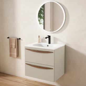 Servantskap <strong>Impero</strong>  Beige Matt 60 cm med Servant