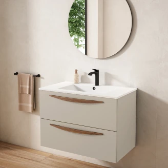 Servantskap <strong>Impero</strong>  Beige Matt 80 cm med Servant
