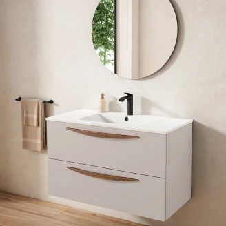 Servantskap <strong>Impero</strong>  Beige Matt 100 cm med Servant