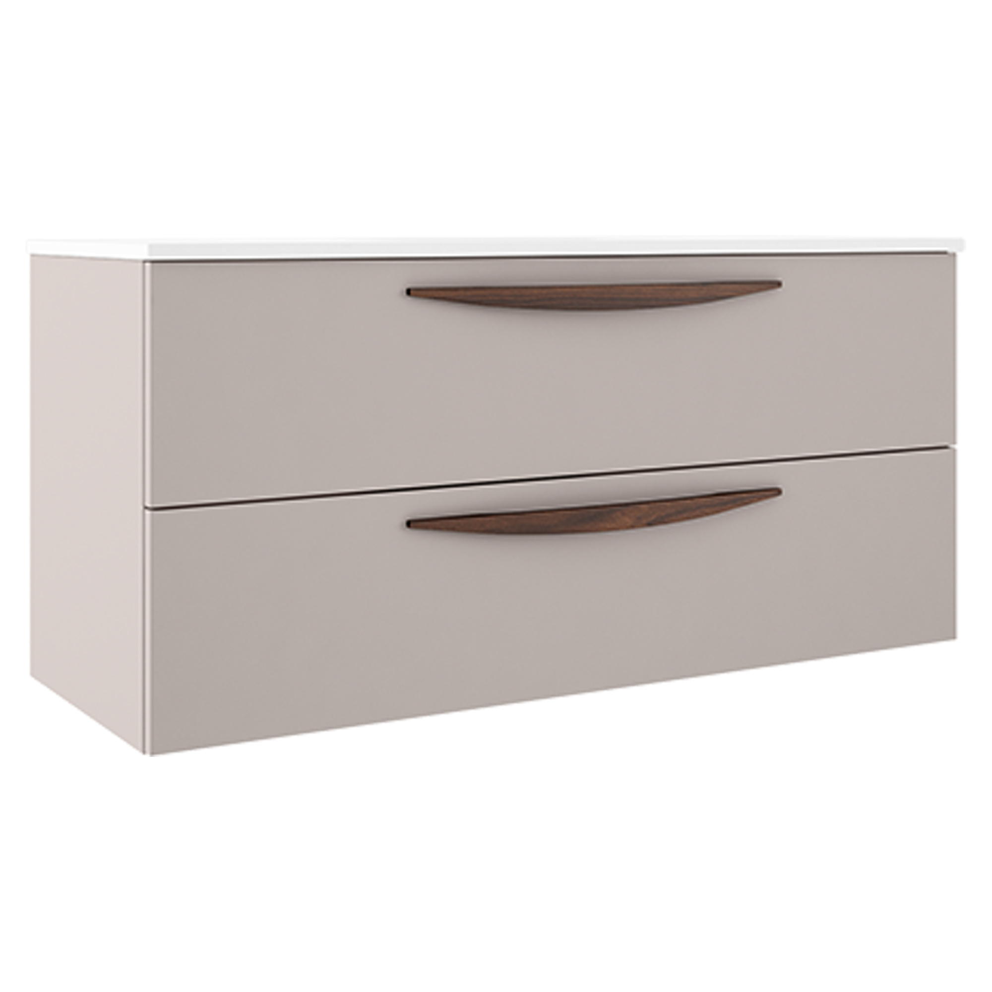 Dobbelt Servantskap Impero Beige Matt 120 cm med Servant