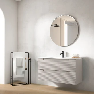 Servantskap <strong>Ramos</strong>  Beige Matt 100 cm med Servant