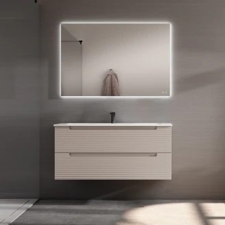 Servantskap <strong>Ramos</strong>  Beige Matt 120 cm med Servant