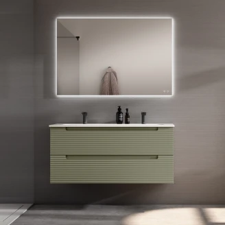 Dobbelt Servantskap <strong>Ramos</strong>  Oliv Matt 120 cm med Servant