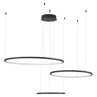 Nova Luce Hengende Lampe <strong>Purple</strong>  Trio Svart