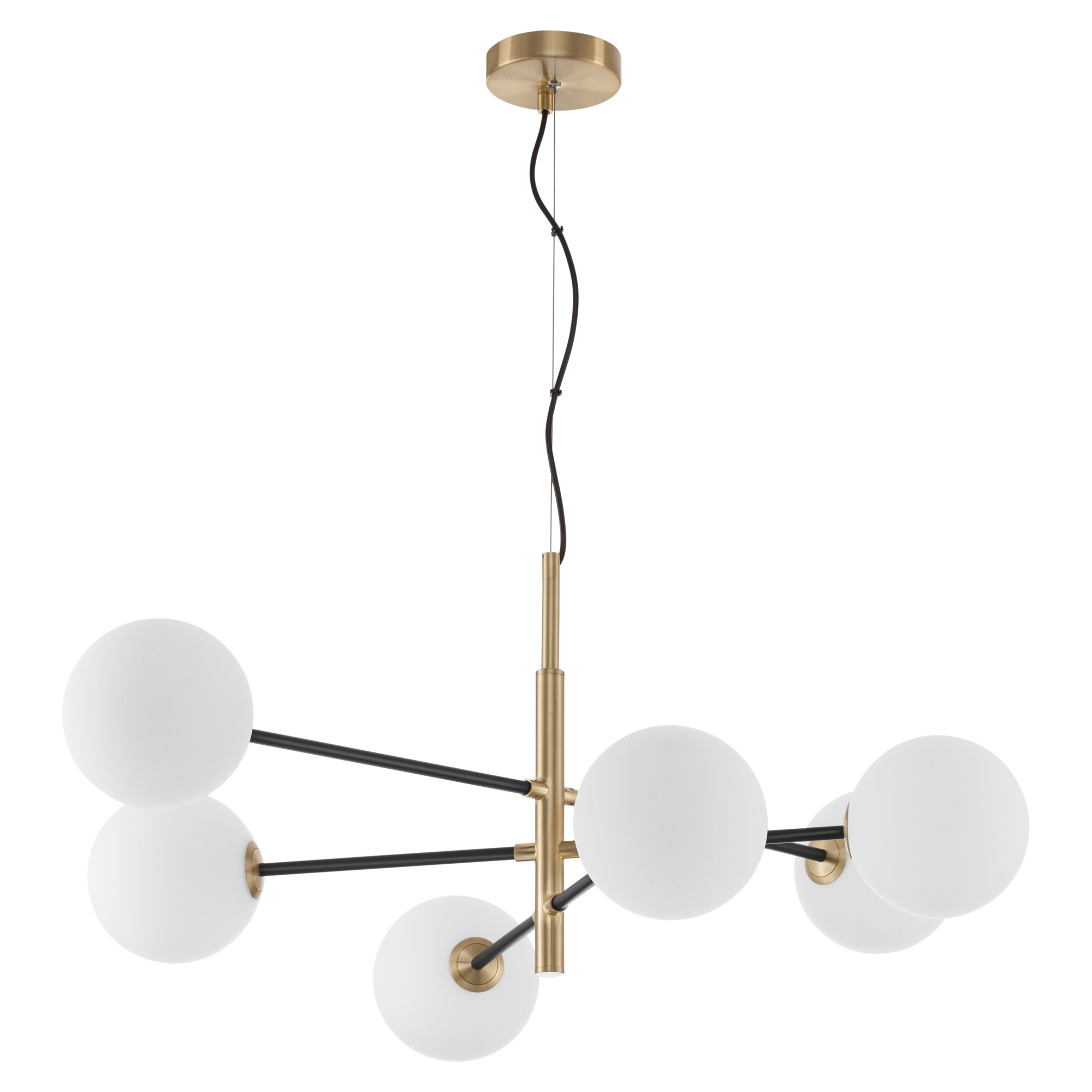 Nova Luce Hengende Lampe Vitra Hexa Gull, Hvit