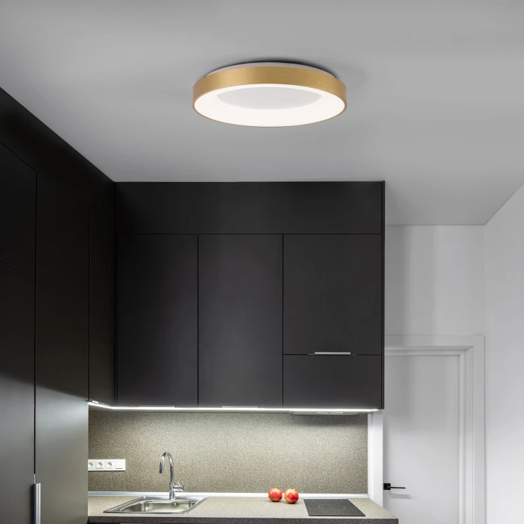 Nova Luce Taklampe Rando Thin Gull Ø 60 cm