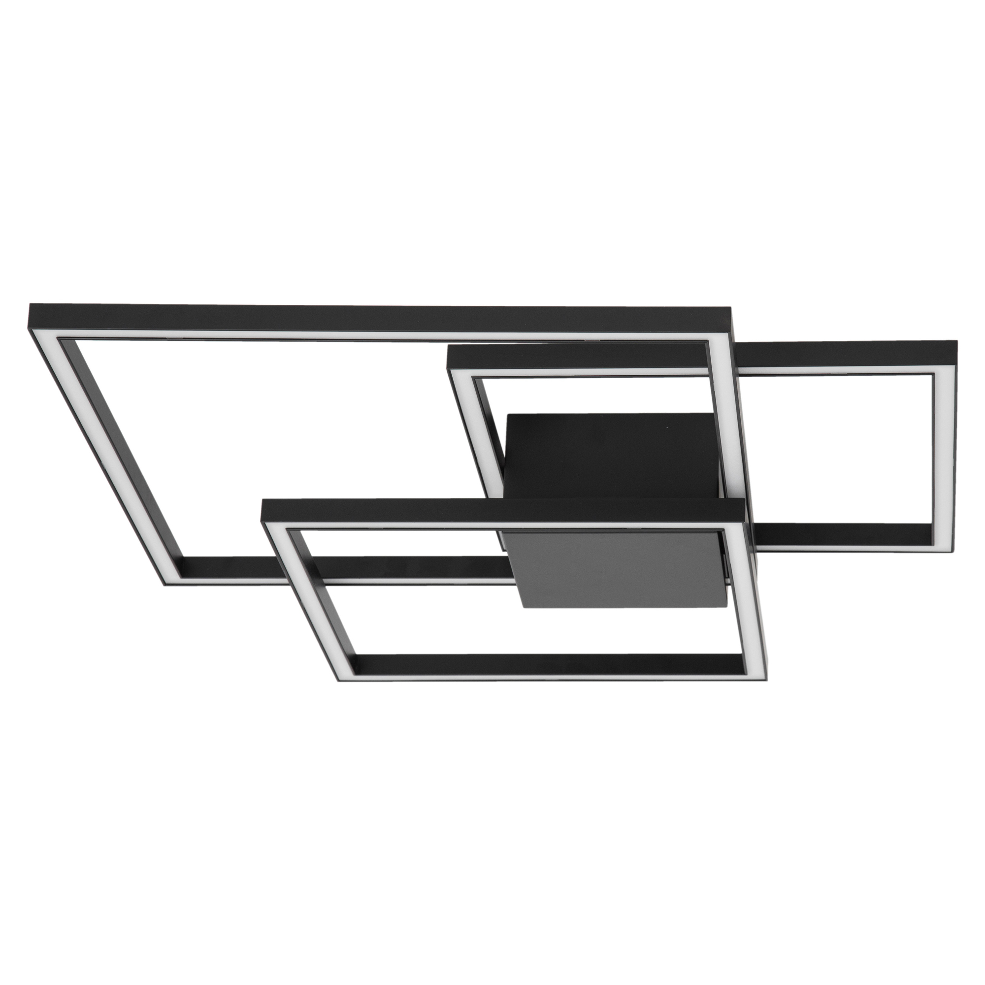Nova Luce Taklampe Bilbao Ny Svart 56x56 cm