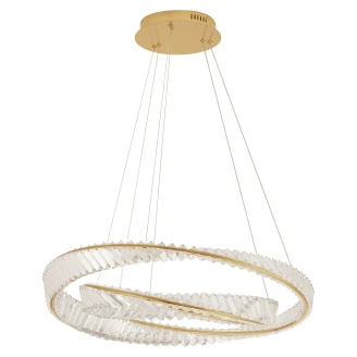 Nova Luce Hengende Lampe <strong>Aurelia</strong>  Gull Dobbel Ø80 og Ø60 cm