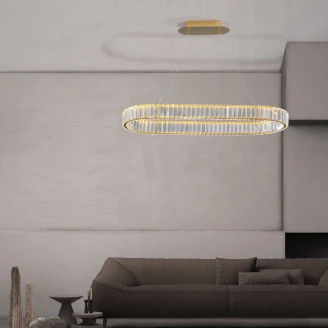 Nova Luce Hengende Lampe Aurelia Gull Oval
