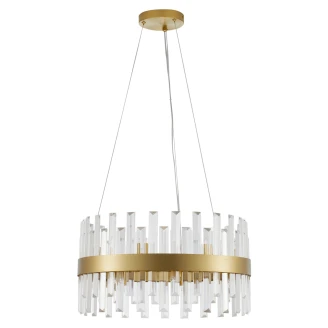Nova Luce Hengende Lampe <strong>Crown</strong>  Rund Gull M