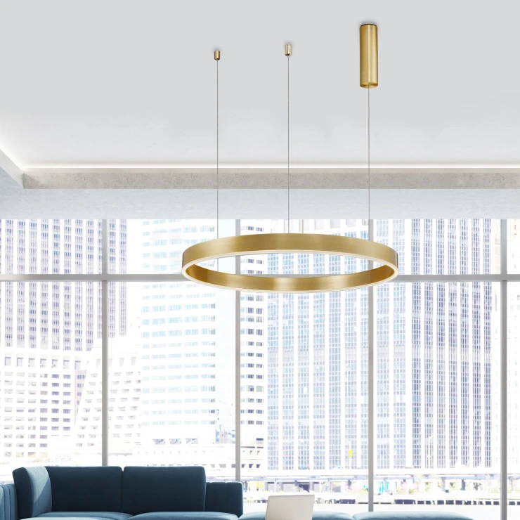 Nova Luce Hengende Lampe Motif Gull Ø 80 cm