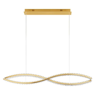 Nova Luce Hengende Lampe <strong>Aurelia</strong>  Gull Bølge Duo