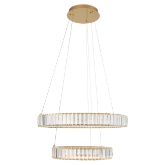 Nova Luce Hengende Lampe <strong>Aurelia</strong>  Gull Duo Ø 60 og Ø 40 cm