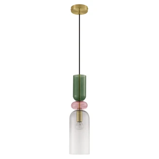 Nova Luce Hengende Lampe <strong>Murano Delta</strong>  Grå Rund S