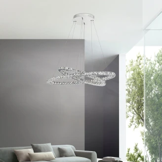 Nova Luce Hengende Lampe <strong>Celine</strong>  Oval Krom M