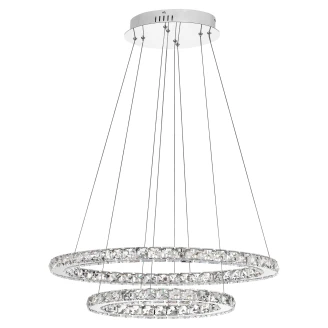 Nova Luce Hengende Lampe <strong>Celine</strong>  Oval Krom M