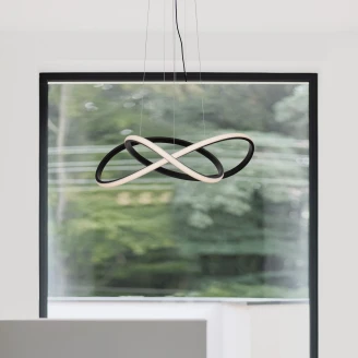 Nova Luce Hengende Lampe <strong>Amara</strong>  Svart Ø 56 cm