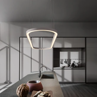 Nova Luce Hengende Lampe <strong>Cuppe</strong>  Oval Hvit