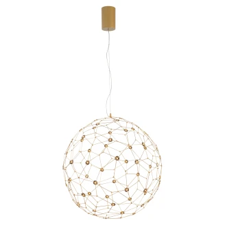 Nova Luce Hengende Lampe <strong>Sole</strong>  Gull Ø 60 cm