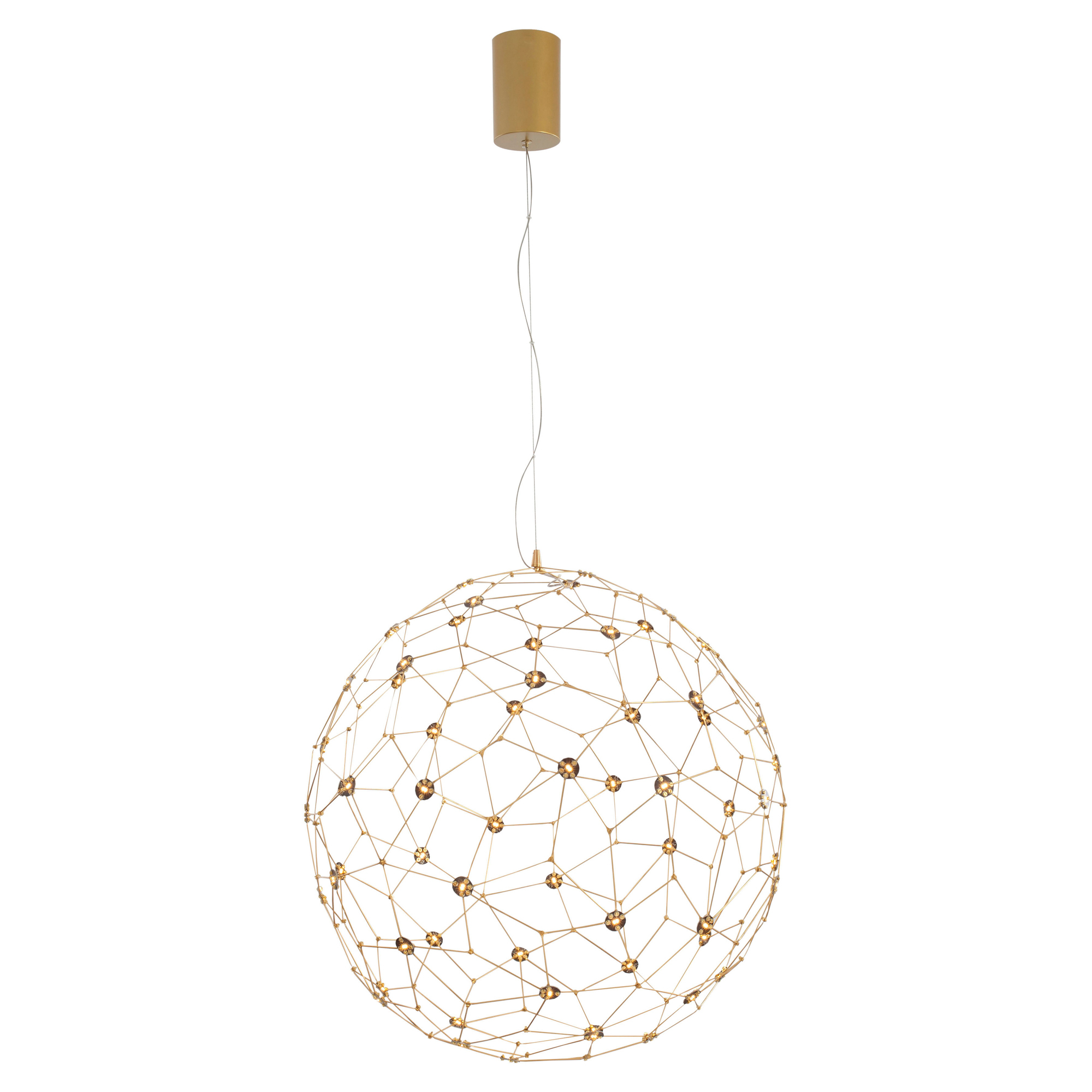 Nova Luce Hengende Lampe Sole Gull Ø 60 cm
