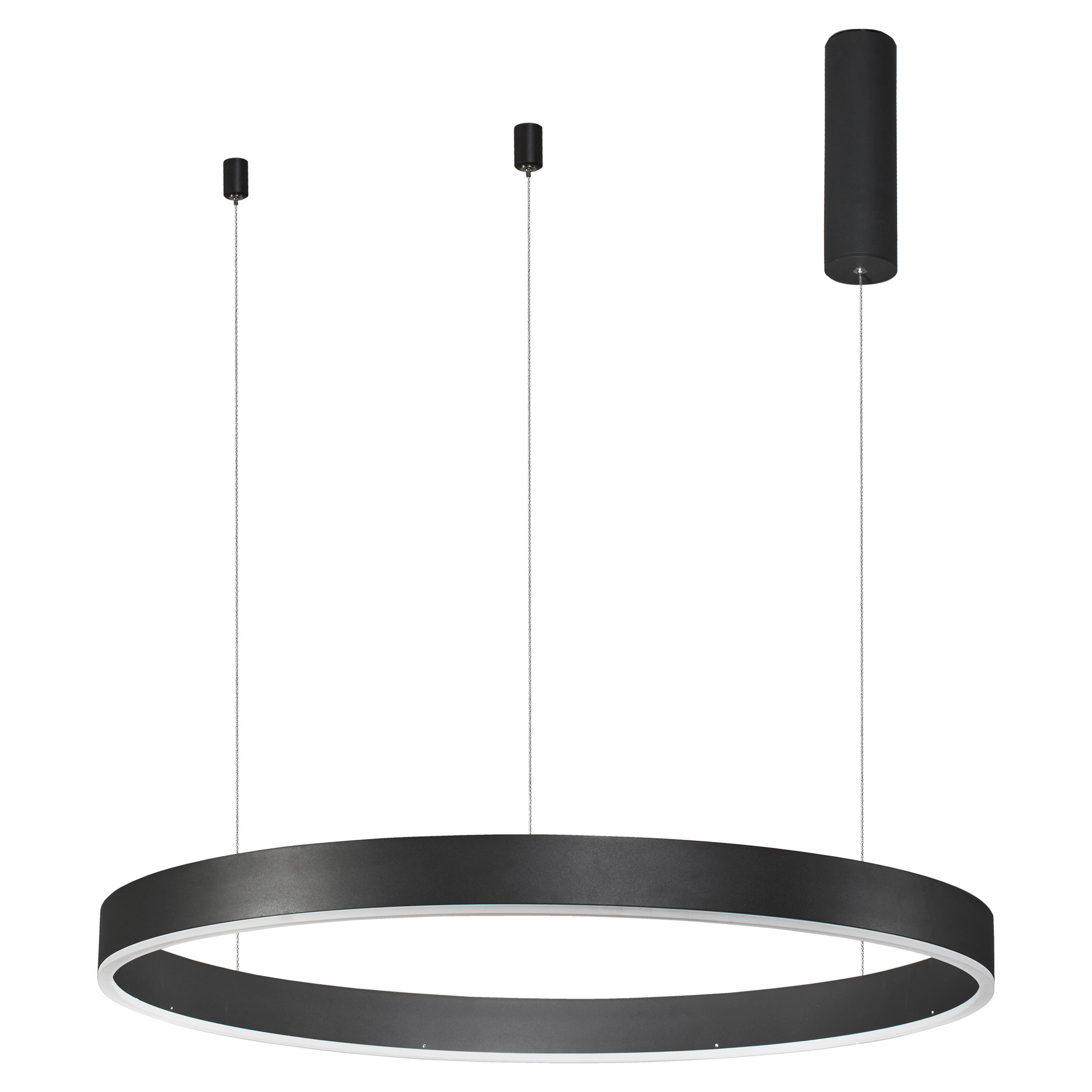 Nova Luce Hengende Lampe Motif Svart med Fjernkontroll Ø 80 cm