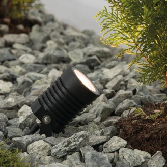 Nova Luce Utendørs Spotlight Stake Svart 35 cm