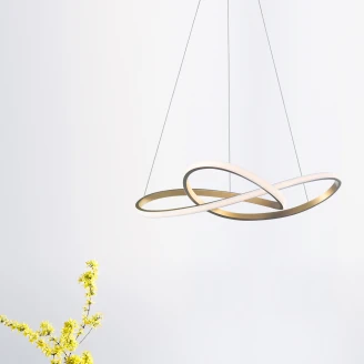 Nova Luce Hengende Lampe <strong>Fusion Ny</strong>  Messinggull