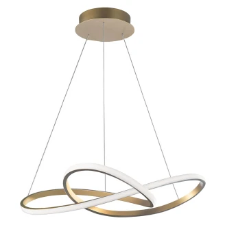 Nova Luce Hengende Lampe <strong>Fusion Ny</strong>  Messinggull