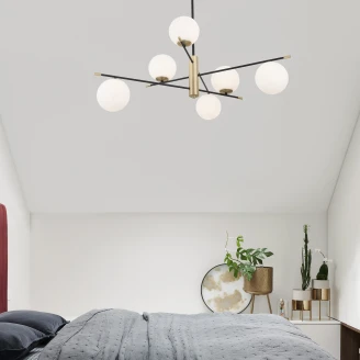 Nova Luce Hengende Lampe Git Gull, Hvit