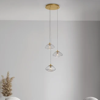 Nova Luce Hengende Lampe <strong>King</strong>  Messinggull