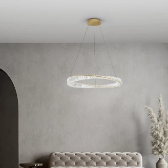 Nova Luce Hengende Lampe Aurelia Gull Ø 80 cm