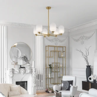 Nova Luce Hengende Lampe Balor Messinggull