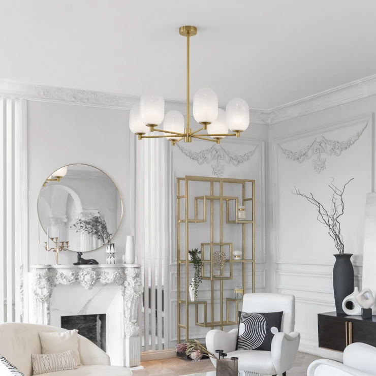 Nova Luce Hengende Lampe Balor Messinggull