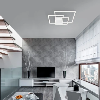 Nova Luce Taklampe Bilbao Ny Hvit 56x56 cm