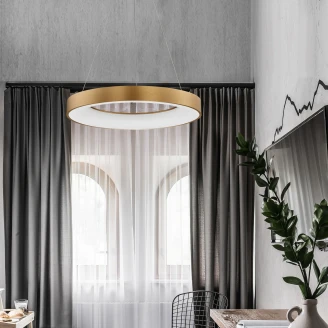 Nova Luce Hengende Lampe Rando Thin Gull Ø 60 cm