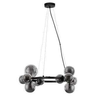 Nova Luce Hengende Lampe <strong>Odillia</strong>  Svart, Grå Ø 65 cm